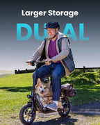 Gyroor Adult Electric Scooter with Large Center Basket 20 Mile Range Foldable and Seat - image 11