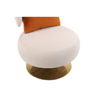 Round Barrel Chair with Fabric and Swivel Design - image 21
