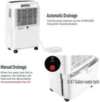30 Pint Dehumidifier for Home Basements Bedroom Garage, Mid-Size Portable with Continuous Drain Hose Outlet and Wheel, 4 Gallons/Day Intelligent Humidity Control for Space Up to 1500 Sq Ft - image 4