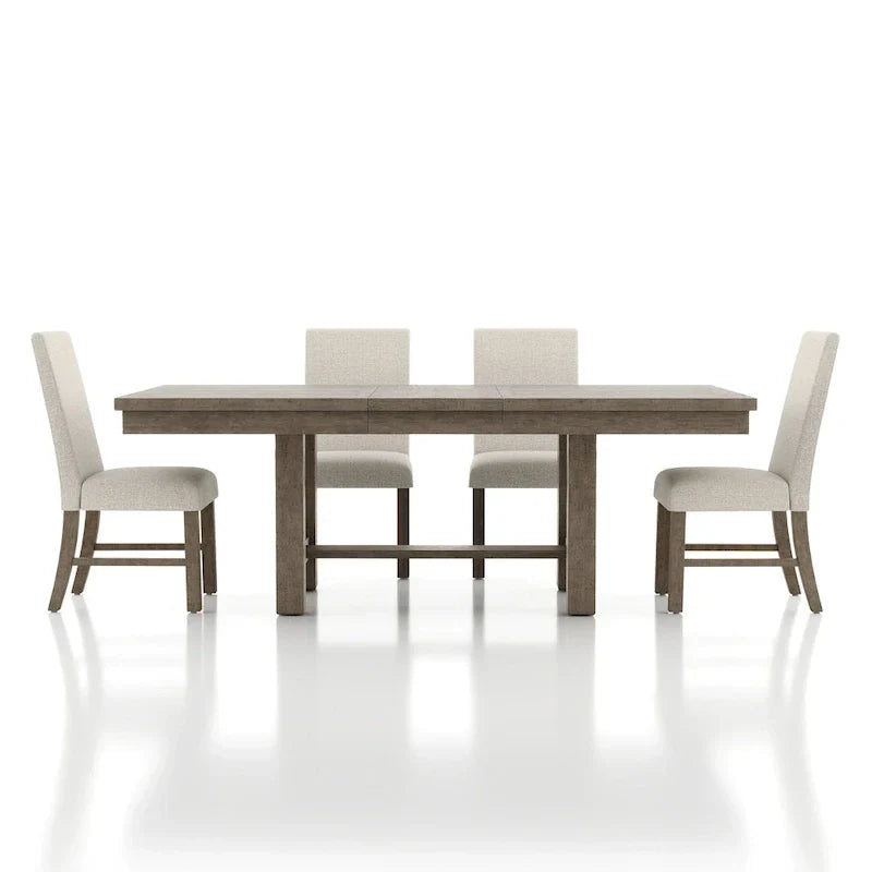 Jusk Rustic Grey Wood 5-Piece Dining Set by Furniture of America - image 6