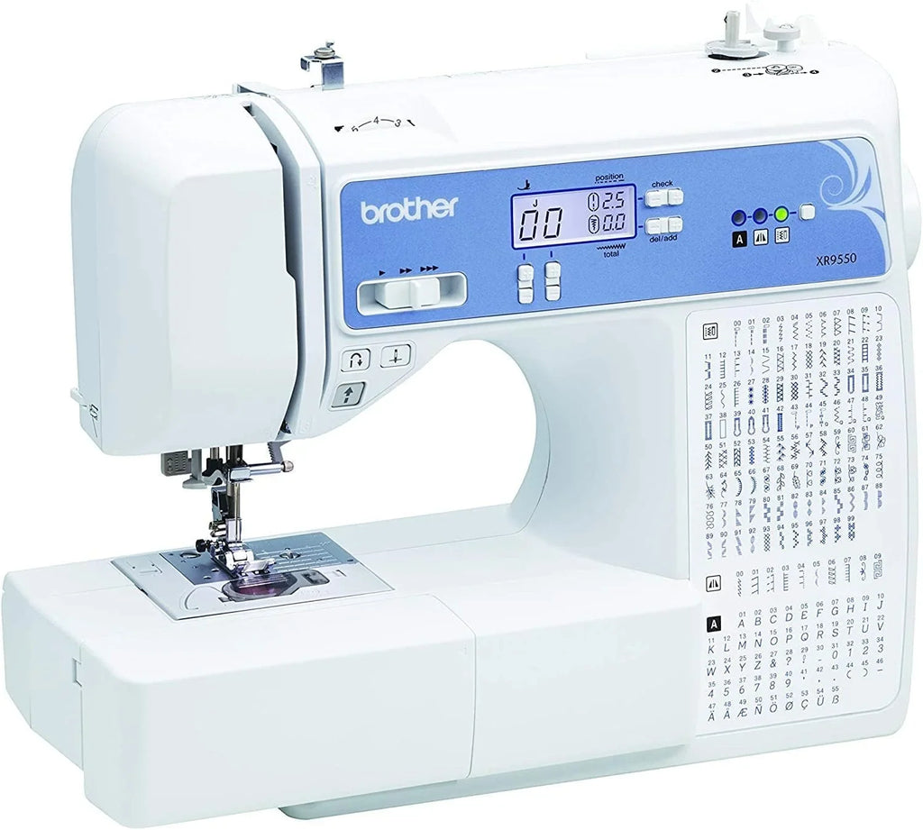 Brother Sewing and Quilting Machine, Computerized, 165 Built-in Stitches, LCD Display, Wide Table, 8 Included Presser Feet, White, 20x12x17 - image 6