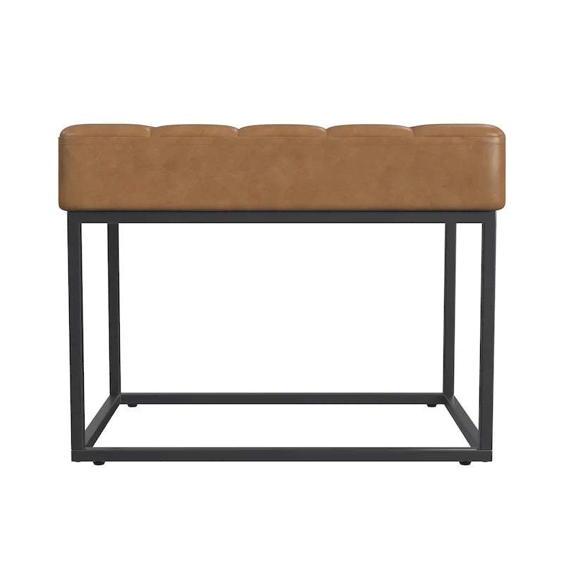 HomePop Theodore Upholstered Ottoman - image 4
