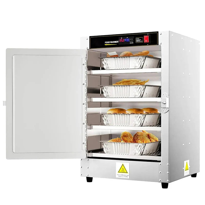 Hot Box Food Warmer, 16" x 16" x 24" with Water Tray, Four Disposable Serving Trays - image 1