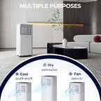 8000 BTU 3-in-1 Air Cooler with Dehumidifier and Fan Mode - image 8