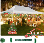 COBIZI 10x20 Heavy Duty Pop up Canopy Tent with 6 sidewalls Easy Up Commercial Outdoor Canopy Wedding Party Tents for Parties All Season Wind & Waterproof Gazebo with Roller Bag,Black(Frame Thickened) - image 162