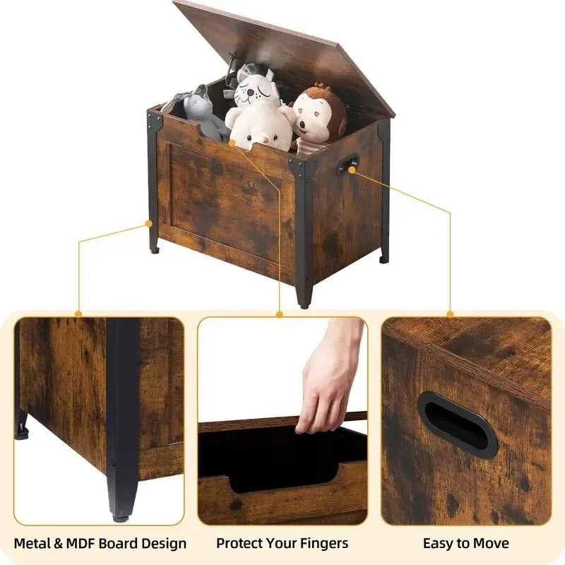Angle Iron Storage Stool with Box Design - image 5