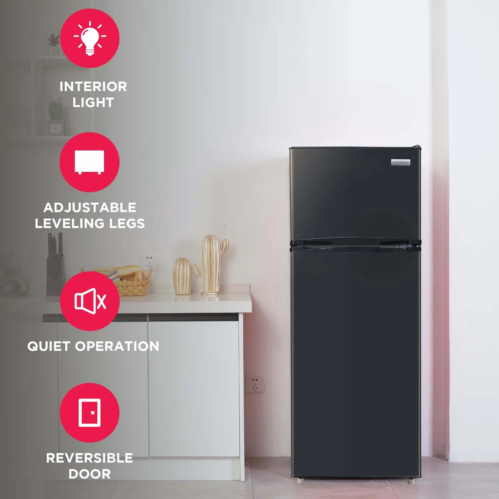 Frigidaire 7.5 Cu. Ft. Top Mount Refrigerator, Black - image 4