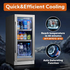 24'' Wine Cooler Refrigerator - 46 Bottle Wine Fridge Dual Zone with Modern Touch Intelligent Digital 40°-65°F Low Noise, Built in or Freestanding Wine Cooler for Home and Kitchen - image 15
