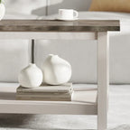 Classic Solid Wood Farmhouse Coffee Table - image 26