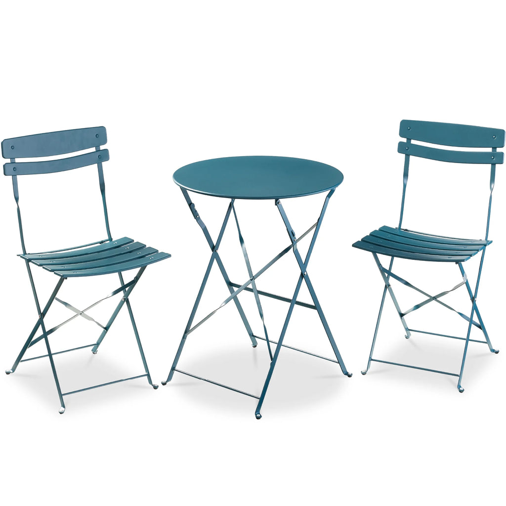 Best Choice Products 3-Piece Small Bistro Set, Folding Patio Furniture Set of 2 Chairs and Table - Black - image 125
