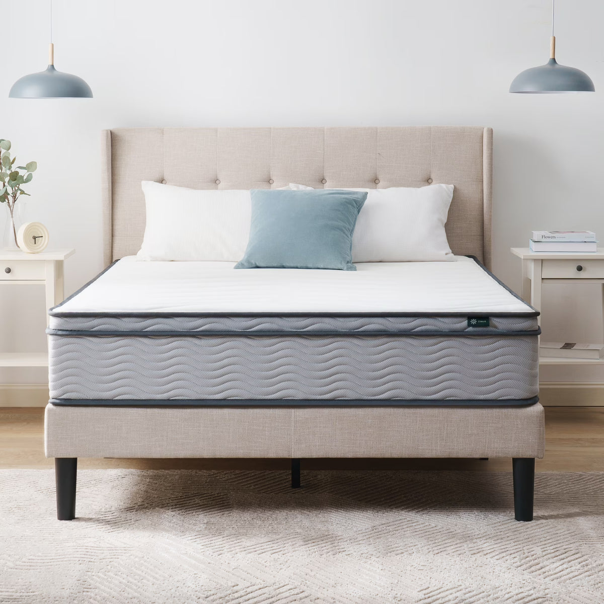 Zinus 10" Innerspring Mattress with Euro Top, Full - image 1