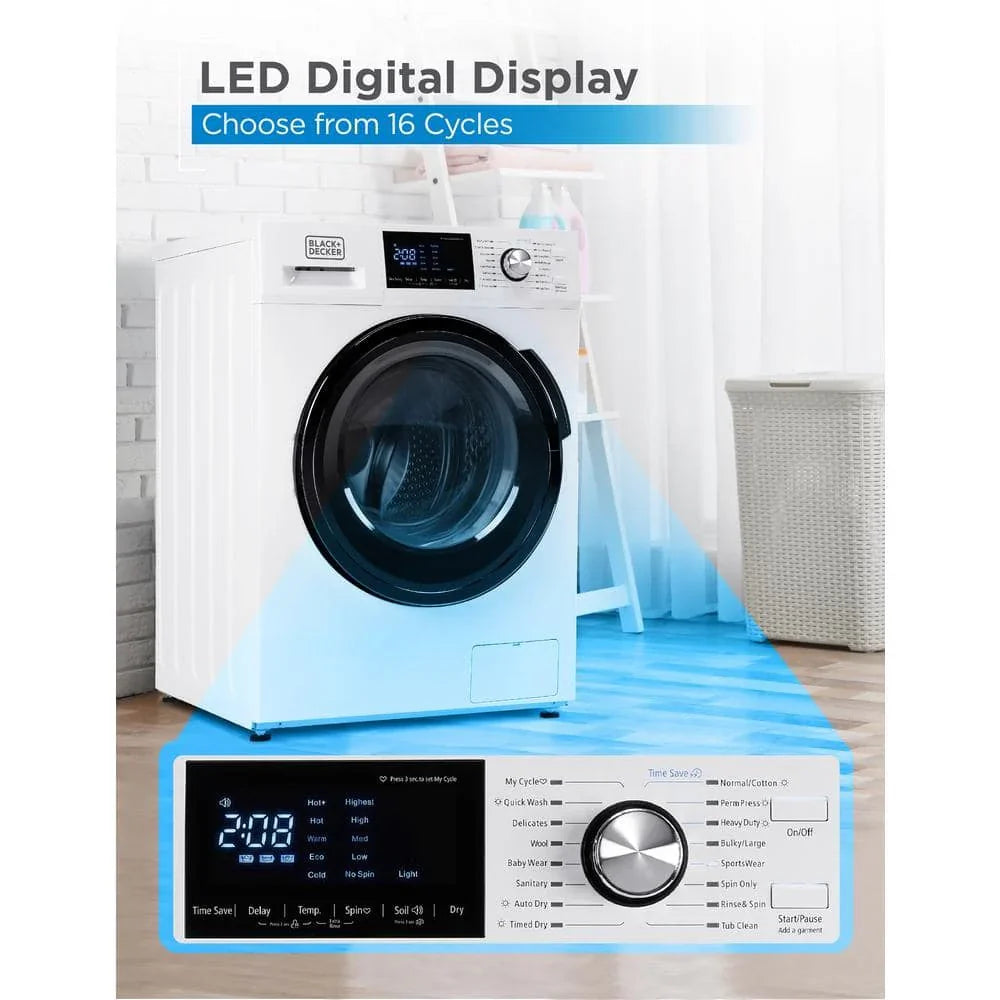BLACK+DECKER 2.7 cu. ft. All-in-One Washer and Dryer Combo in White BCW27MW?? Last Day For Clearance - image 3