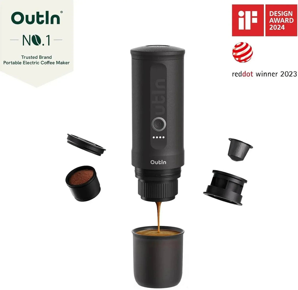 Nano Portable Electric Espresso Machine, Travel Coffee Maker for Camping, Car Coffee Maker Self-Heating with USB-C, With Ground Coffee & NS Capsule for RV, Hiking, Office - image 5