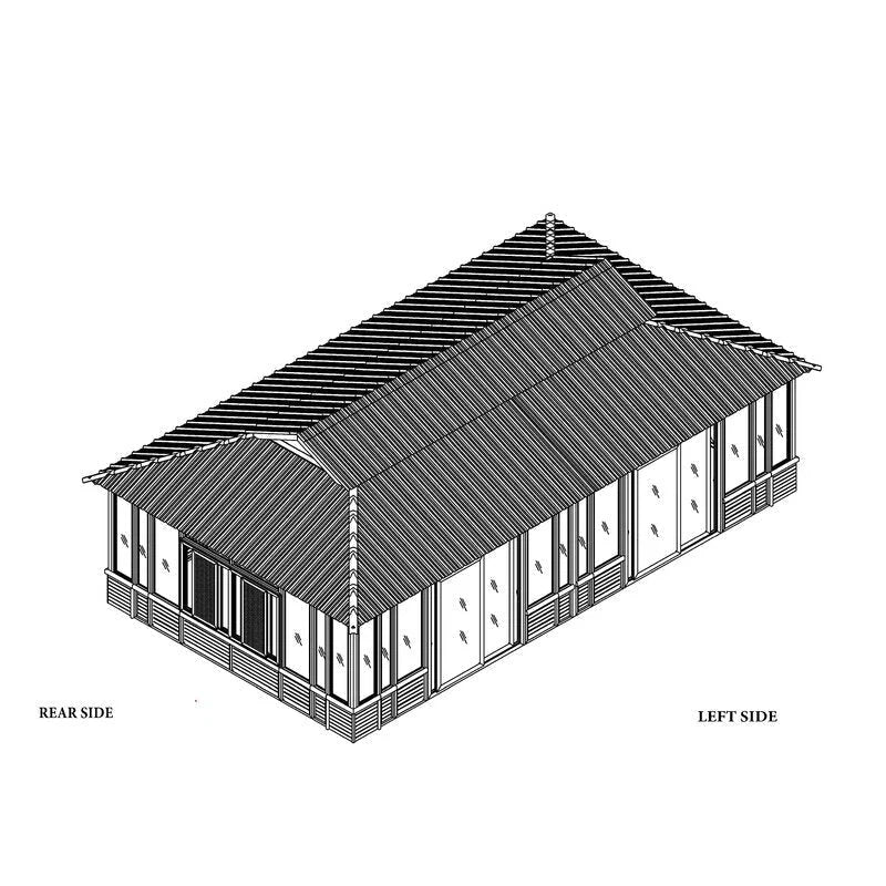 28 Ft. W x 15.5 FT. D Solid Wood Patio Gazebo - image 7
