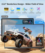 Laptop Screen Extender - 15.6" FHD 1080P Portable Monitor for Laptop, Detachable & Plug and Play Dual Laptop Monitor Extender for 13"-17.3" Laptops, Compatible with Wins/Mac/Android/Chrome - image 3