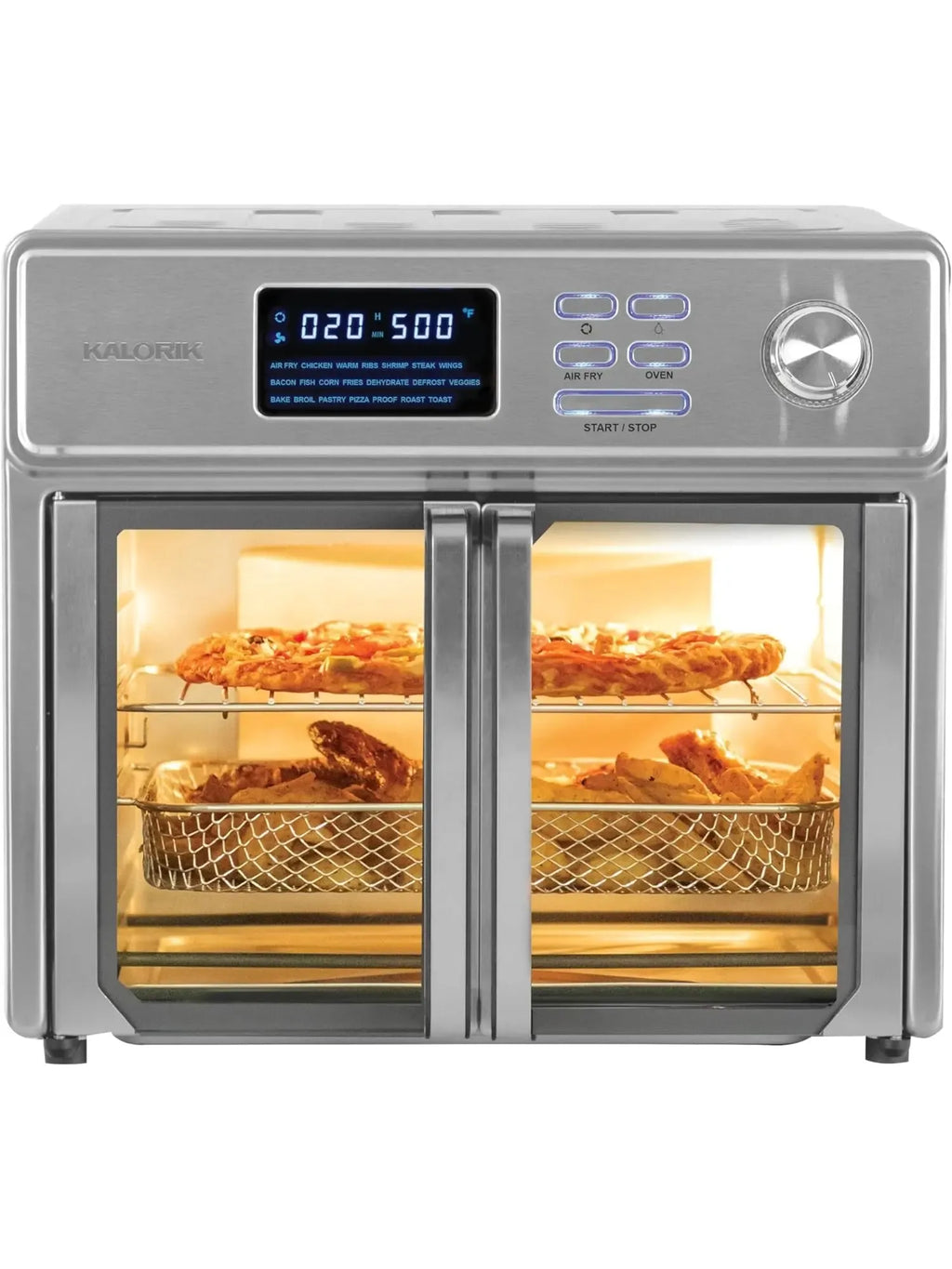 Kalorik MAXX® Digital Air Fryer Oven, 26 Quart, 10-in-1 Countertop Toaster Oven & Air Fryer Combo-21 Presets up to 500 degrees, Includes 9 Accessories & Cookbook - image 1