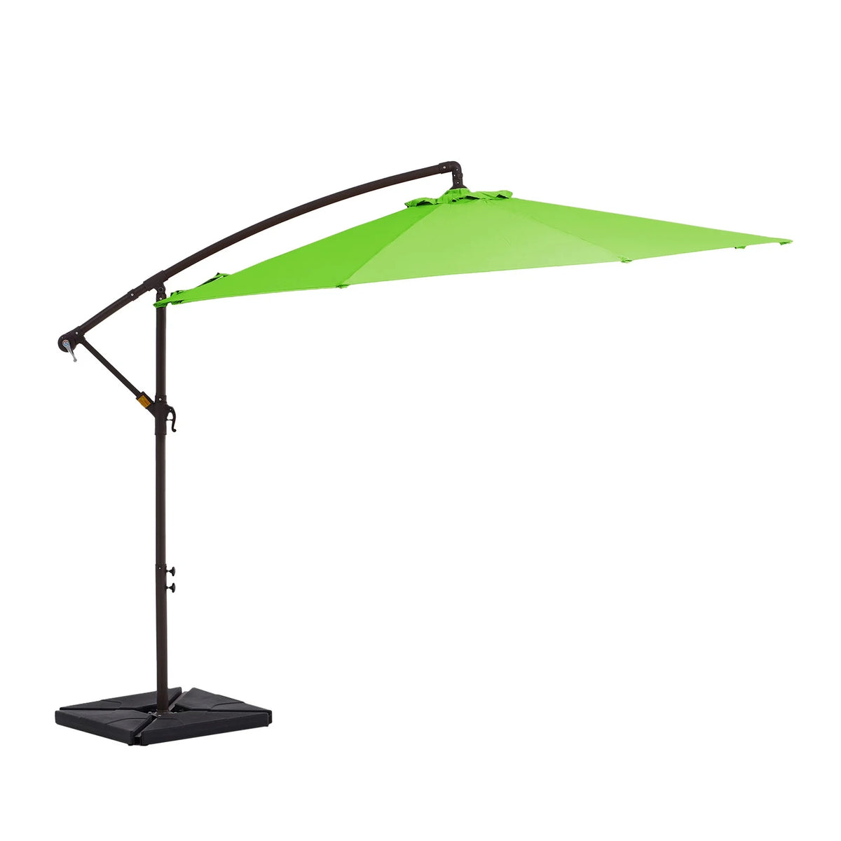 JUSTLET 10ft Heavy Duty Patio Hanging Offset Cantilever Patio Umbrella W/ 4-Piece Base Included Included, Beige - image 65