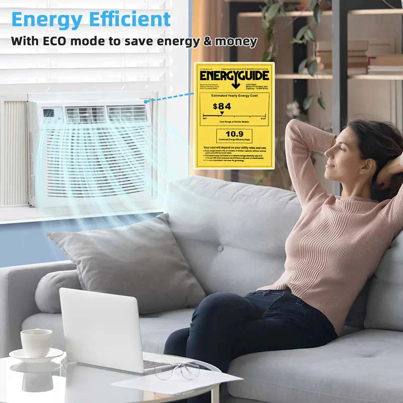 10000 Btu Quiet Window Air Conditioner With Remote Amp Eco Mode Energy Star Certified 3 In 1 Window Ac Unit With Dehumidifier - image 7