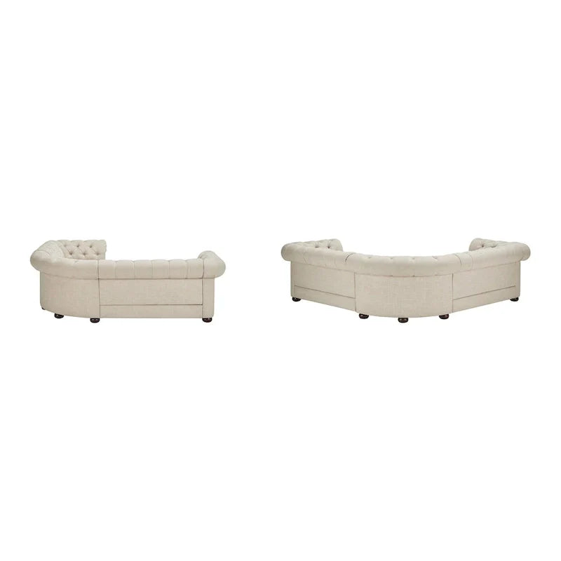 Gdansk 5-Person L-Shaped Chesterfield Sectional Sofa - image 14