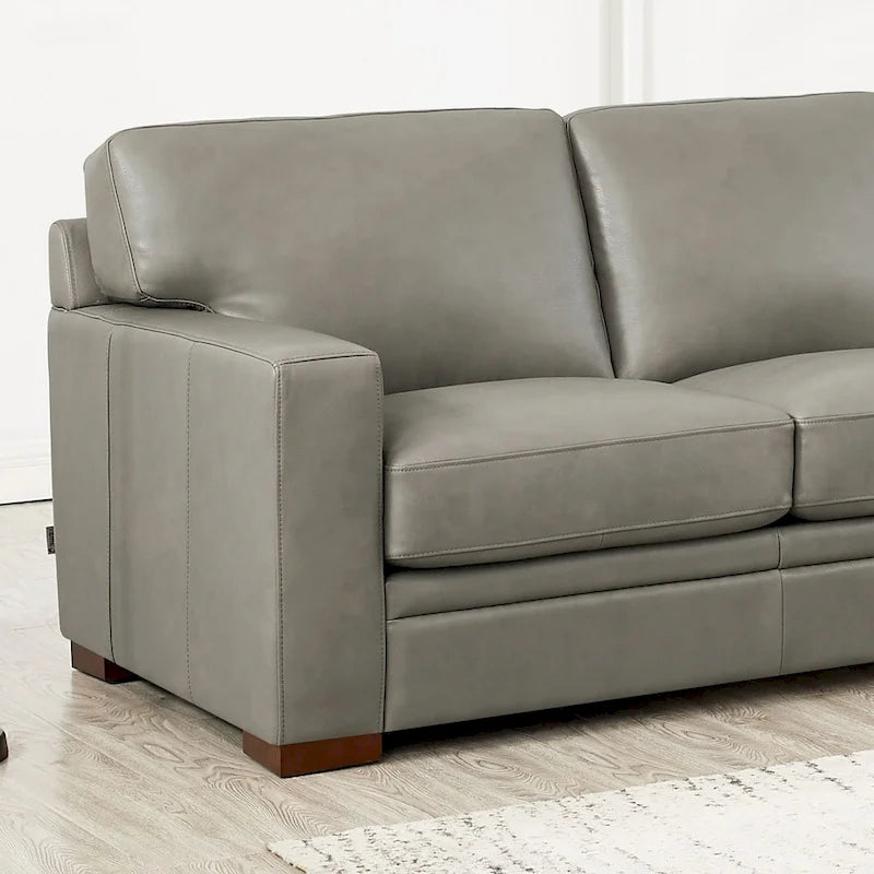 Hydeline Dillon Right-Facing Sectional Sofa with Chaise in Top Grain Leather - image 15