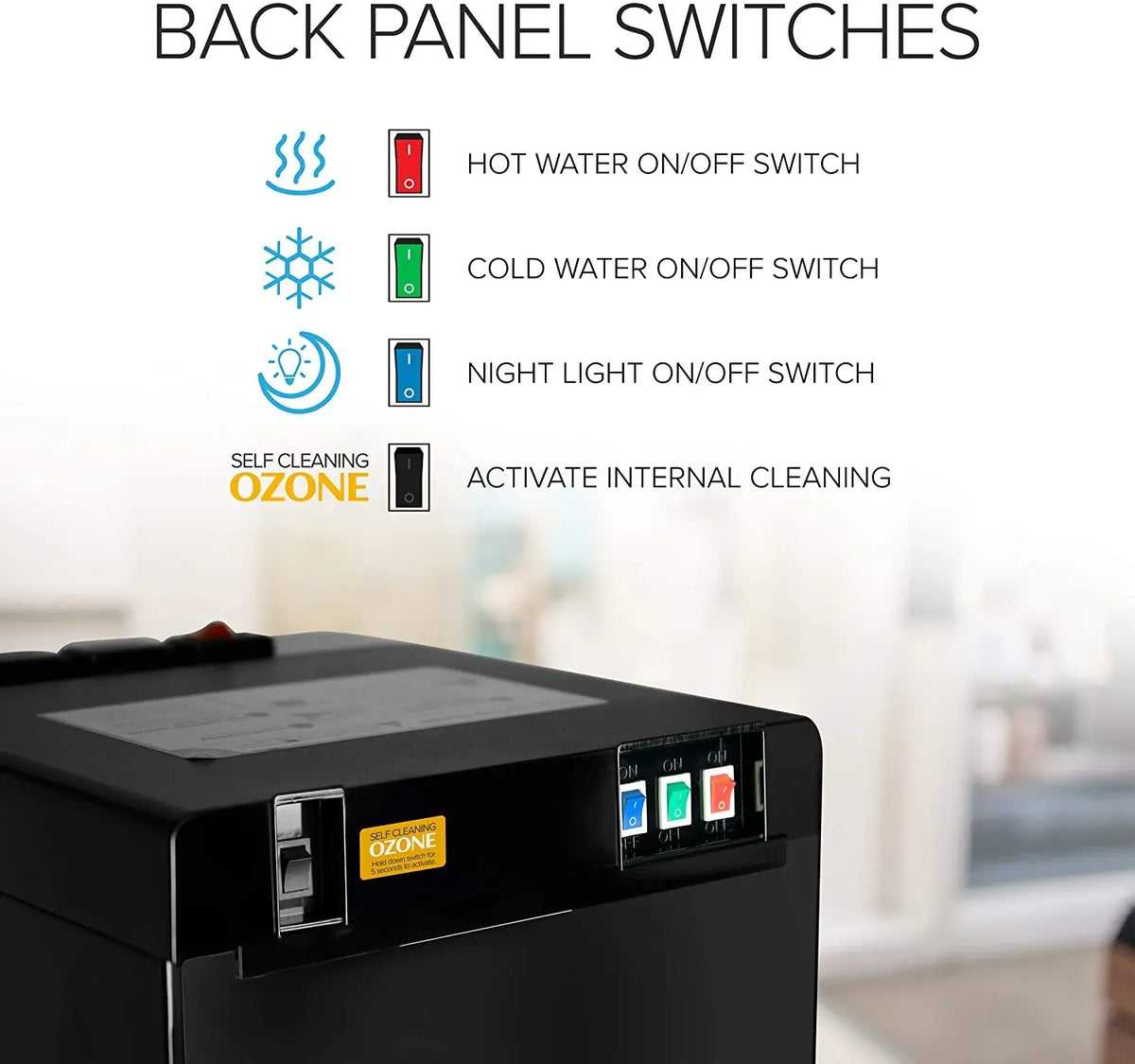 Brio Self Cleaning Bottom Loading Water Cooler Water Dispenser- 3 Temperature Settings - image 7