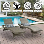 All Weather Wicker Chaise Lounge - Set of 2 - image 9