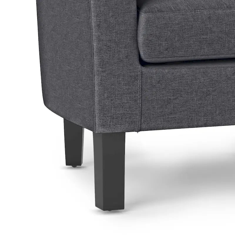Modern Tub Accent Chair with Upholstered Seat and Wooden Legs - image 27