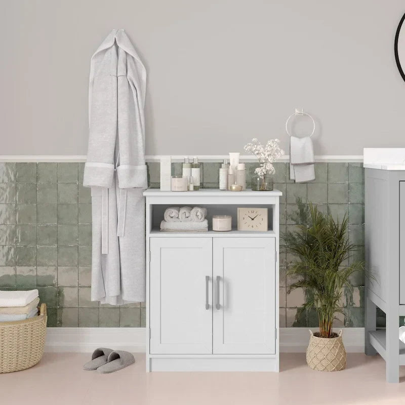 Magnetic Closure Floor Cabinet Organizer with Shelves - image 1