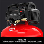 Craftsman 6 Gallon Pancake Air Compressor, Oil-Free, 150 PSI, Portable with Accessory Kit - image 5