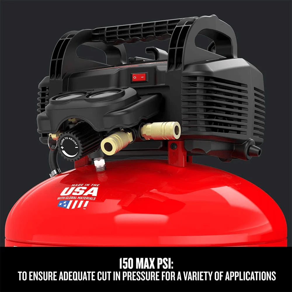 Craftsman 6 Gallon Pancake Air Compressor, Oil-Free, 150 PSI, Portable with Accessory Kit - image 5