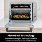 Ninja Countertop Oven Double Stack XL & Air Fryer with Pro Cook System, 12 in 1, Flexdoor, FlavorSeal, SMART FINISH with DualZone Technology, Air Fryer, Bake, Broil, Reheat, Stainless Steel, DCT651 - image 10