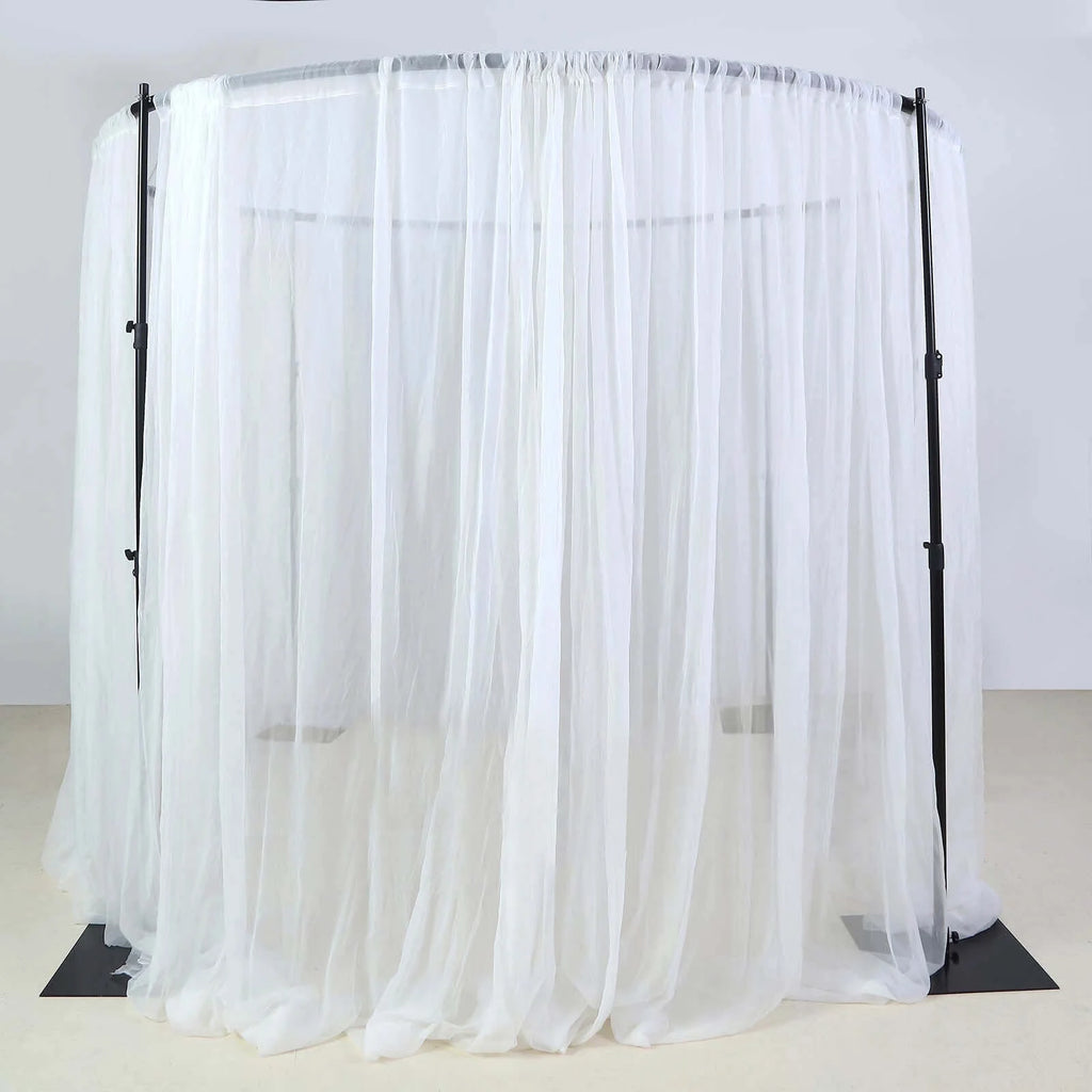 Efavormart 10ft / 4 Post Gold Metal DIY Photography Backdrop Stand, Wedding Arch Canopy Tent - image 19