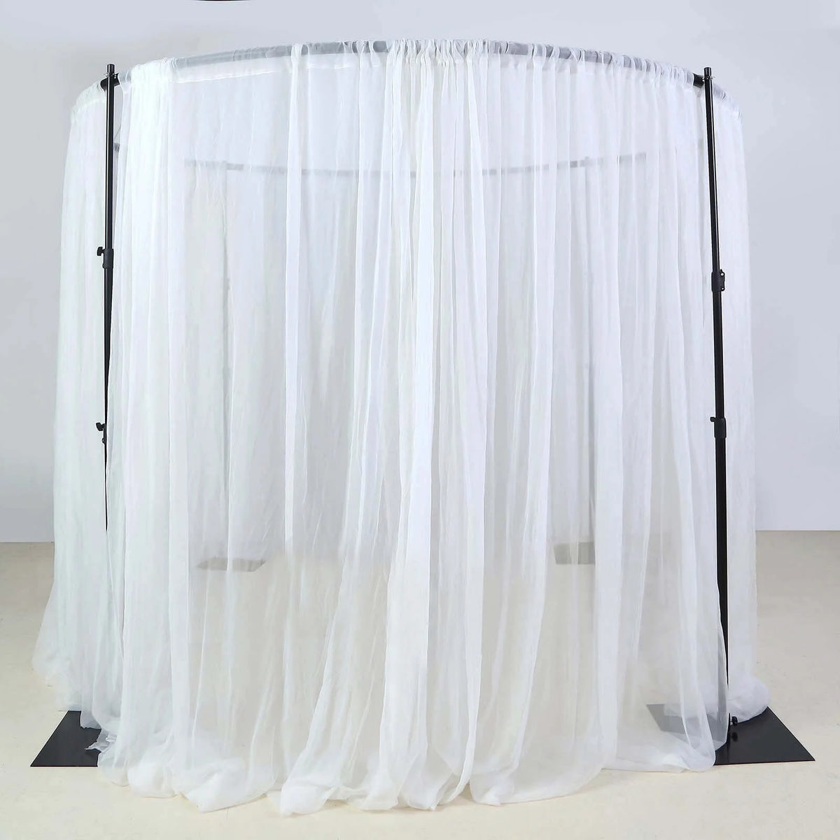 Efavormart 10ft / 4 Post Gold Metal DIY Photography Backdrop Stand, Wedding Arch Canopy Tent - image 19
