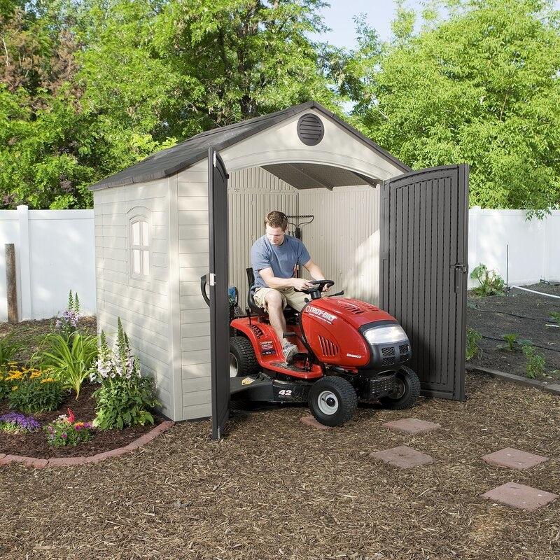 8 ft. W x 7 ft. 4 in. D Plastic Storage Shed - image 2