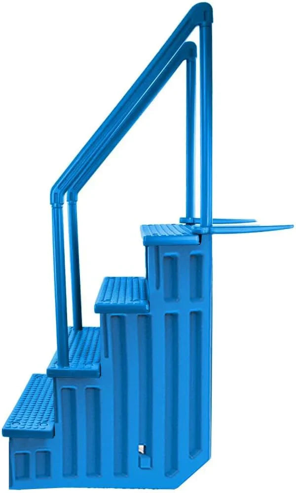 Select Anti-Slip in-Pool Steps / Gray / for Above Ground Swimming Pools / Can Mount to Decks 48" to 54" H / Safety Stairs Capacity Up to 300 lbs - image 11