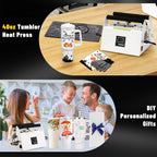 40oz Tumbler Press Tumbler Heat Press Sublimation 40 Oz Tumbler Top and Tapered Bottom Full Wrap - DIY Heat Transfer Vinyl - image 6
