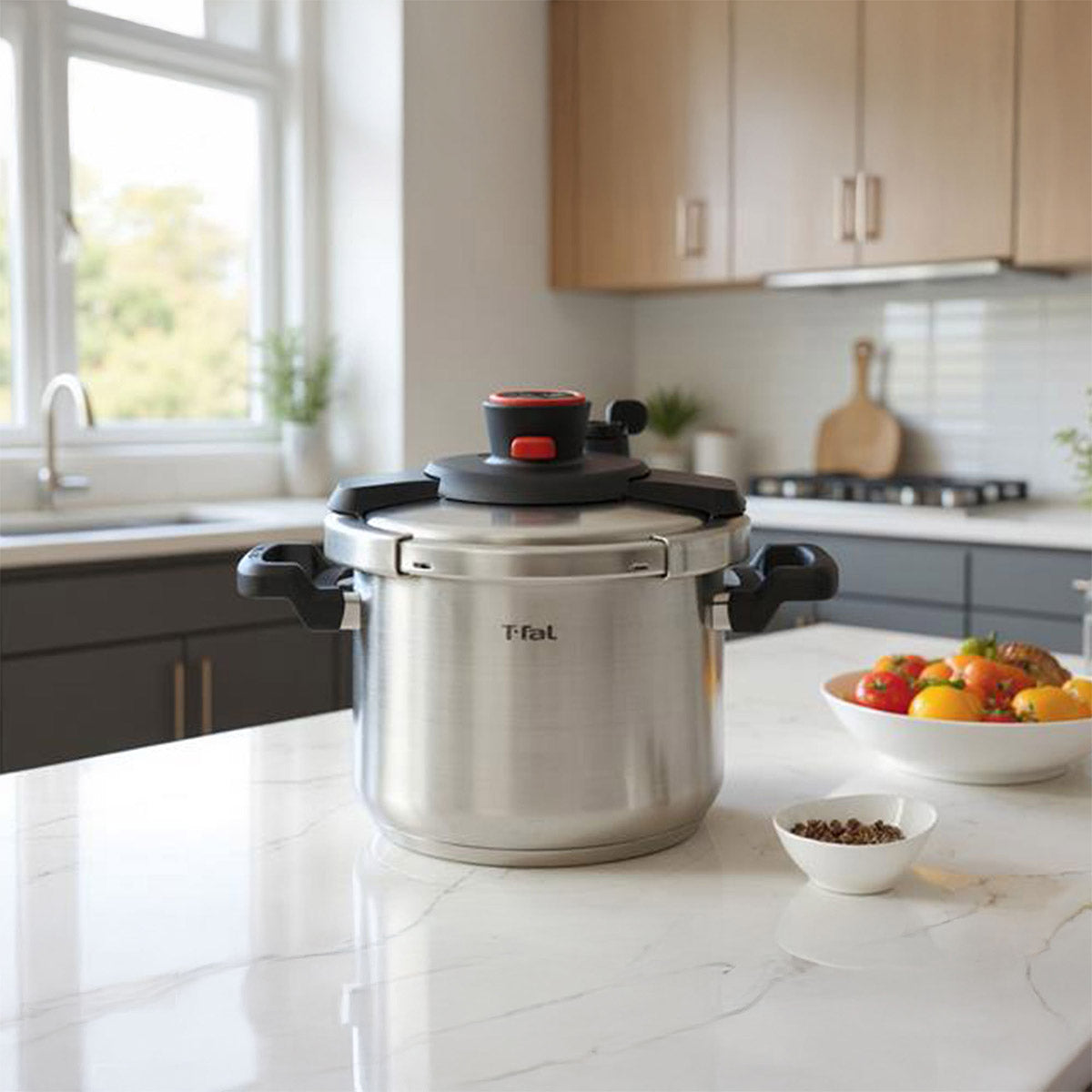 T-fal Clipso 8-quart Stainless Steel Stovetop Pressure Cooker - image 2