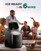 Silonn Nugget Ice Maker Countertop, Pebble Ice Maker with Soft Chewable Ice, One-Click Operation Ice Machine with Self-Cleaning, 33lbs/24H for Home,Kitchen,Office - image 8