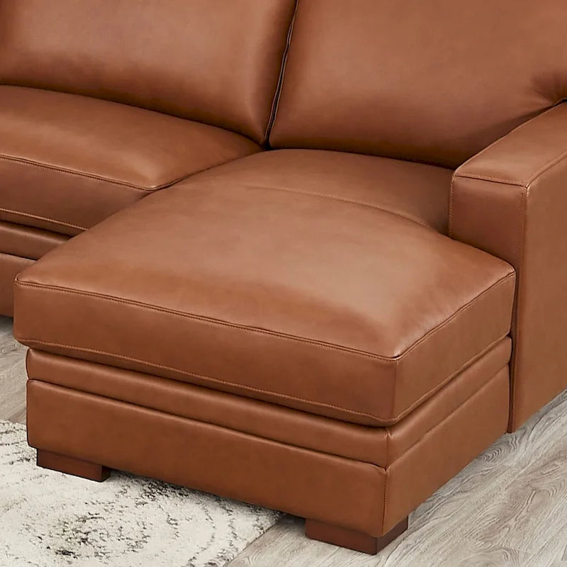 Hydeline Dillon Right-Facing Sectional Sofa with Chaise in Top Grain Leather - image 10