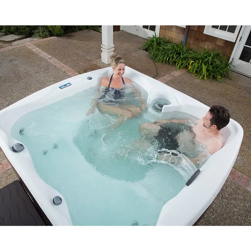 Lifesmart Spas 5 - Person 23 - Jet Rectangular Plug And Play Hot Tub with Ozonator in Espresso - image 3