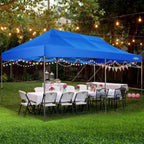 COBIZI 10x20 Heavy Duty Pop up Canopy Tent with 6 sidewalls Easy Up Commercial Outdoor Canopy Wedding Party Tents for Parties All Season Wind & Waterproof Gazebo with Roller Bag,Black(Frame Thickened) - image 47