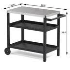 Portable Kitchen Island Grill Cart for Patios - image 5