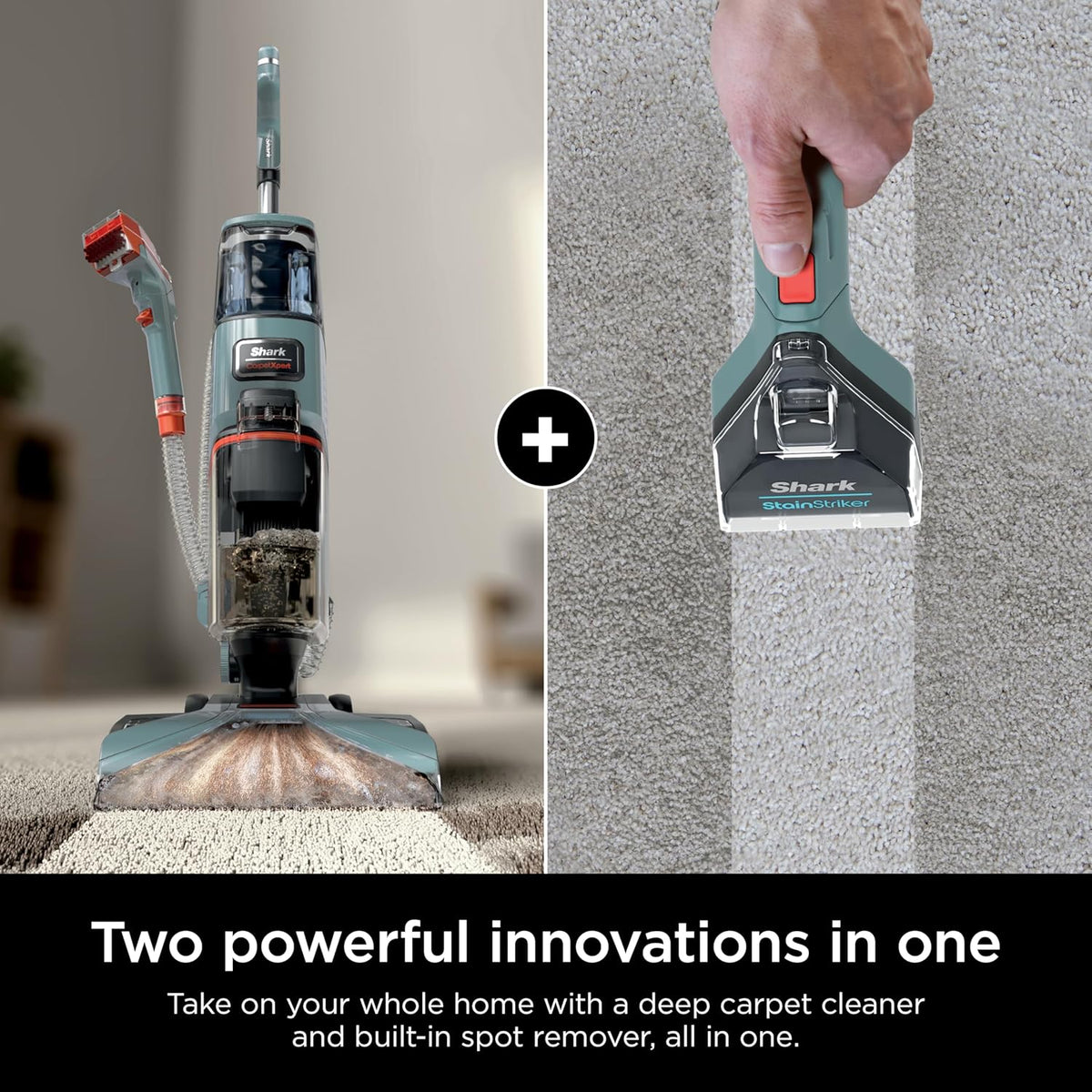 Shark CarpetXpert EX201 Carpet Cleaner, Cyan – Deep Cleaning with StainStriker, Perfect for Pets, Includes Spot & Stain Remover Tools - image 18