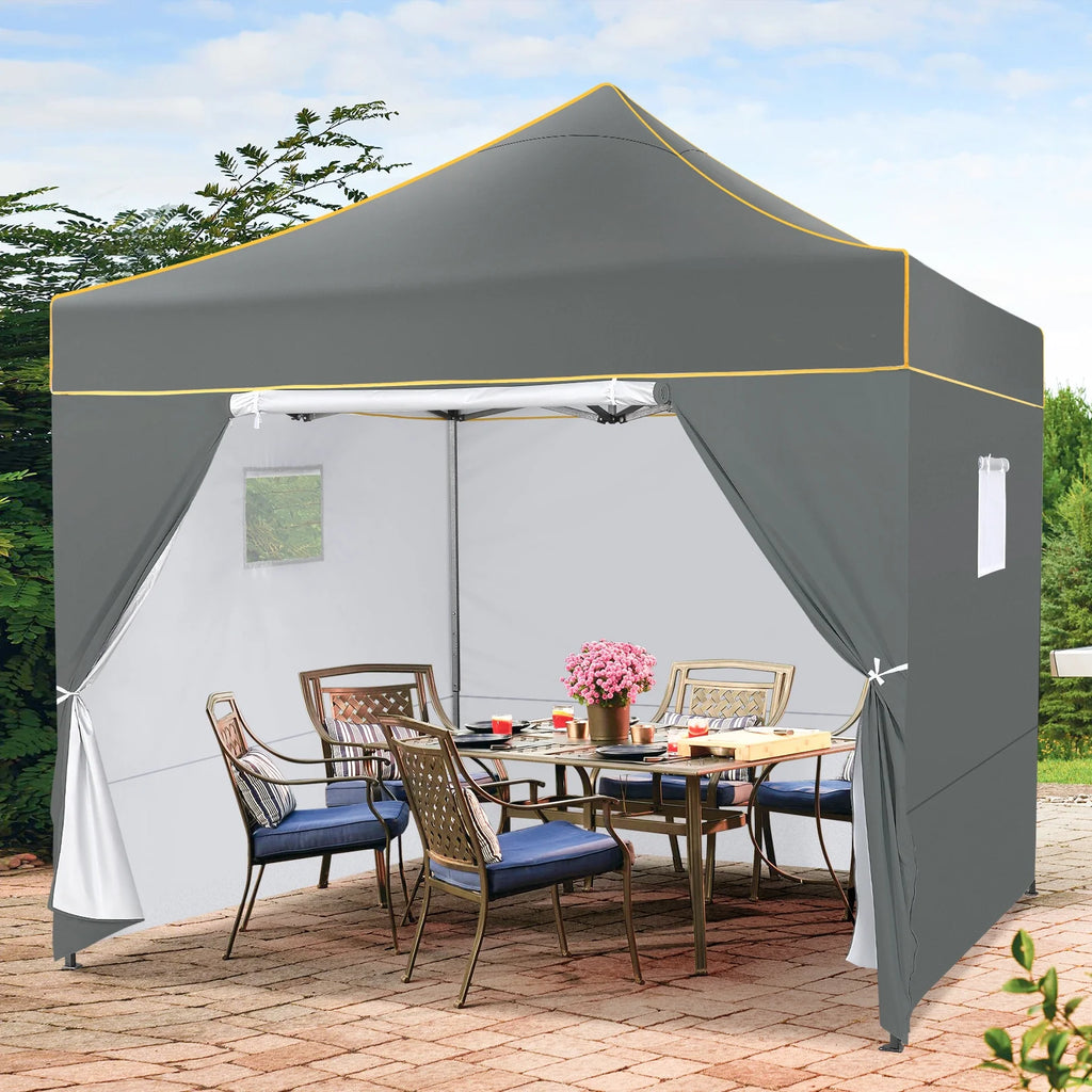 Hoteel 10x15 Heavy Duty Canopy Tent with 4 Sidewalls,Pop up Canopy for Parties Wedding,Commercial Easy up Gazebo with Roller Bag,UV 50+ &,Black - image 34