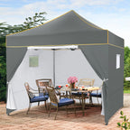 Hoteel 10x15 Heavy Duty Canopy Tent with 4 Sidewalls,Pop up Canopy for Parties Wedding,Commercial Easy up Gazebo with Roller Bag,UV 50+ &,Black - image 34