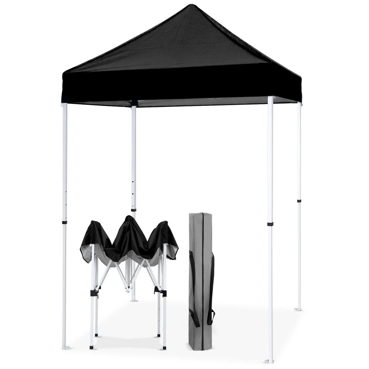 EAGLE PEAK 5x5 Pop up Canopy Tent Instant Outdoor Canopy Easy Set - up Straight Leg Folding Shelter（blue） - image 73