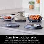 Ninja Crispi 4-in-1 Portable Glass Air Fryer Cooking System, 1500W, 4QT & 6-Cup TempWare Glass Containers with Storage Lids, Microwave, Freezer & Dishwasher Safe - image 107